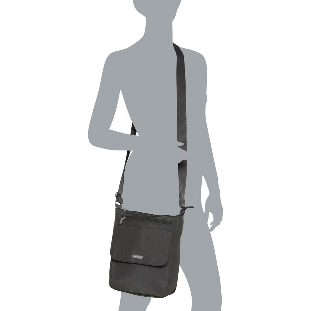 Baggallini Charcoal Town Bagg Crossbody Bag/NWT - Picture 2 of 16